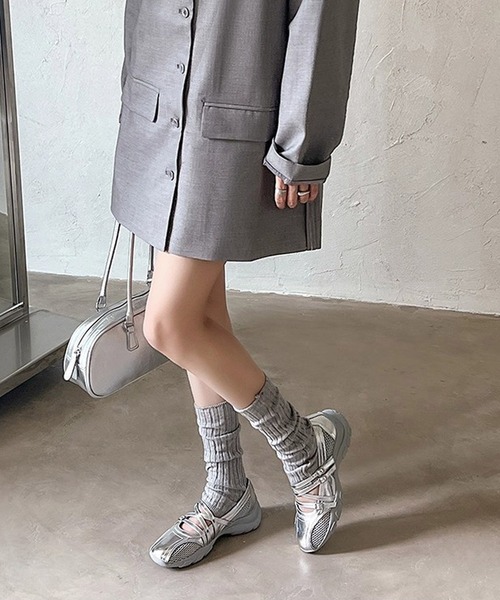 MEMECLE（メメクル）の「【 MEMECLE / メメクル 】メリージェーン メッシュスニーカーサンダル（スニーカー・レディース・ホワイト/シルバー・40/38/36）」の7枚目の写真