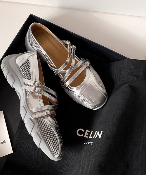 MEMECLE（メメクル）の「【 MEMECLE / メメクル 】メリージェーン メッシュスニーカーサンダル（スニーカー・レディース・ホワイト/シルバー・40/38/36）」の12枚目の写真