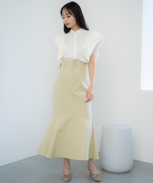 NOELA(ノエラ)の「ボリュームスリーブブラウス(シャツ/ブラウス・レディース・ブラック/オフホワイト・フリー)」の8枚目の写真