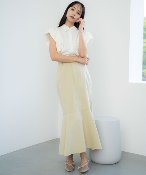 NOELA(ノエラ)の「ボリュームスリーブブラウス(シャツ/ブラウス・レディース・ブラック/オフホワイト・フリー)」の9枚目の写真