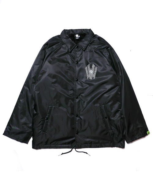 [W] by VIRGOwearworks（ダブリューバイヴァルゴウェアーワークス）の「Warp logo coach jacket（ナイロンジャケット・メンズ・ブラック/ネイビー・MEDIUM/LARGE/X-LARGE）」の6枚目の写真