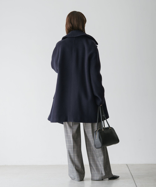 【JOURNAL STANDARD】WOOL CHECK バルカラーコート JOURNAL STANDARD relume（ジャーナルスタンダード レリューム