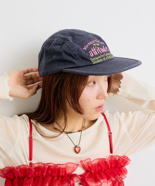 w closet（ダブルクローゼット）の「ロゴキャップ（キャップ・レディース・ネイビー/ピンク・FREE）」の6枚目の写真