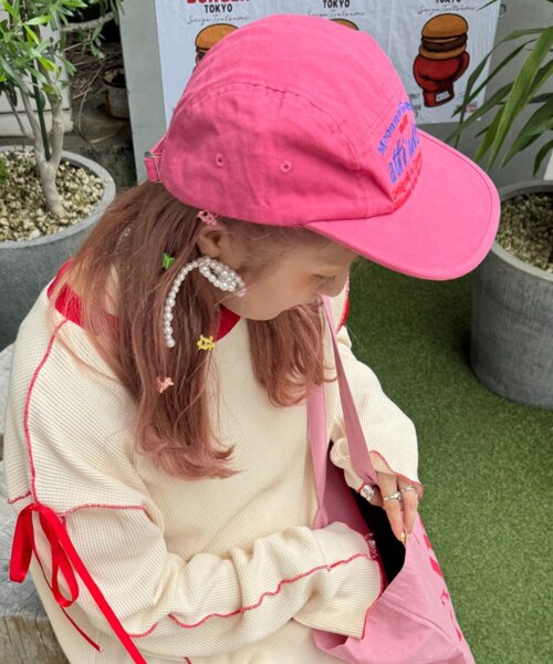 w closet（ダブルクローゼット）の「ロゴキャップ（キャップ・レディース・ネイビー/ピンク・FREE）」の14枚目の写真