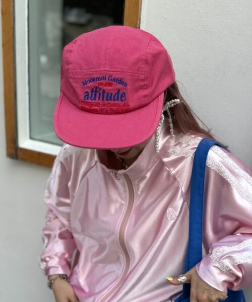 w closet（ダブルクローゼット）の「ロゴキャップ（キャップ・レディース・ネイビー/ピンク・FREE）」の5枚目の写真