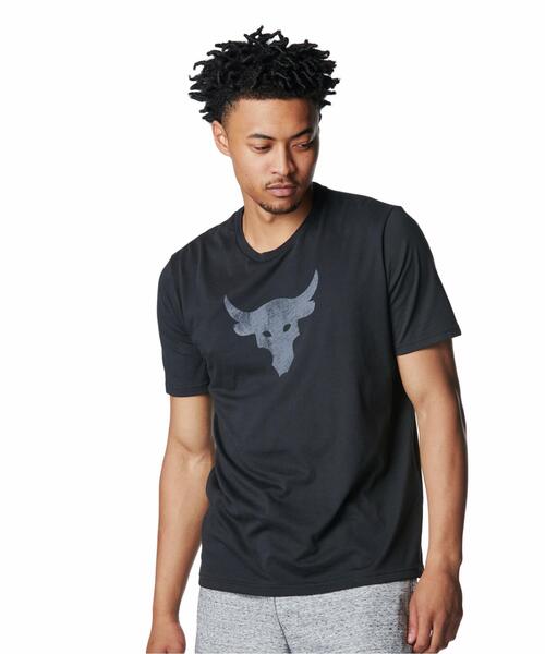 UNDER ARMOUR(アンダーアーマー)の「UAプロジェクトロック グラフィック ショートスリーブTシャツ(トレーニング/メンズ)(Tシャツ/カットソー・メンズ・ブラック系その他3・M/L/XL/S/3XL/2XL)」の1枚目の写真