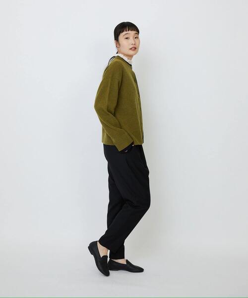 LOISIR(ロワズィール)の「メリノウール天竺カーディガン(カーディガン/ボレロ・レディース・ネイビー/オレンジ/ベージュ/オリーブ・FREE)」の15枚目の写真