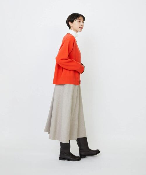 LOISIR(ロワズィール)の「メリノウール天竺カーディガン(カーディガン/ボレロ・レディース・ネイビー/オレンジ/ベージュ/オリーブ・FREE)」の22枚目の写真