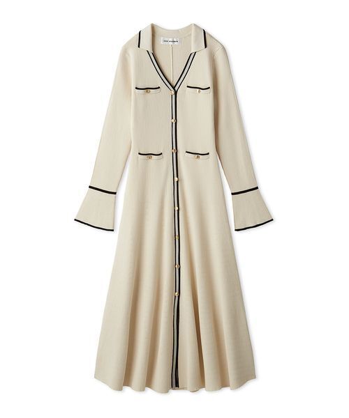 LILY BROWN(リリーブラウン)スキッパーポロニットワンピース スキッパーポロニットワンピース（ワンピース）｜LILY BROWN（リリー