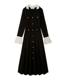 LILY BROWN | スキッパーポロニットワンピース(ワンピース)