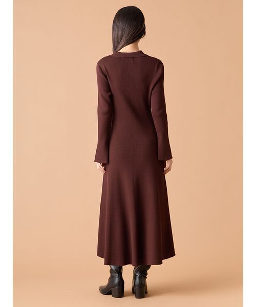 LILY BROWN(リリーブラウン)スキッパーポロニットワンピース スキッパーポロニットワンピース（ワンピース）｜LILY BROWN（リリー