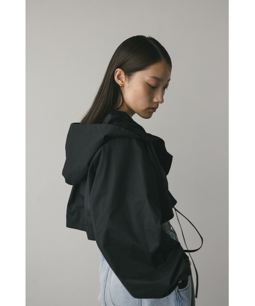 STYLEMIXER(スタイルミキサー)の「ビックフードショートジャケット(テーラードジャケット・レディース・ブラック/ベージュ/ホワイト・FREE)」の19枚目の写真