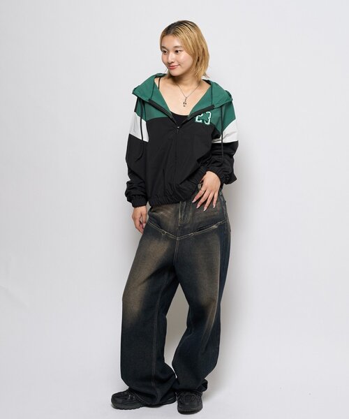 WHO'S WHO gallery（フーズフーギャラリー）の「ナンバリングナイロンパーカー（ナイロンジャケット・レディース・レッド/ブラック・FREE）」の10枚目の写真