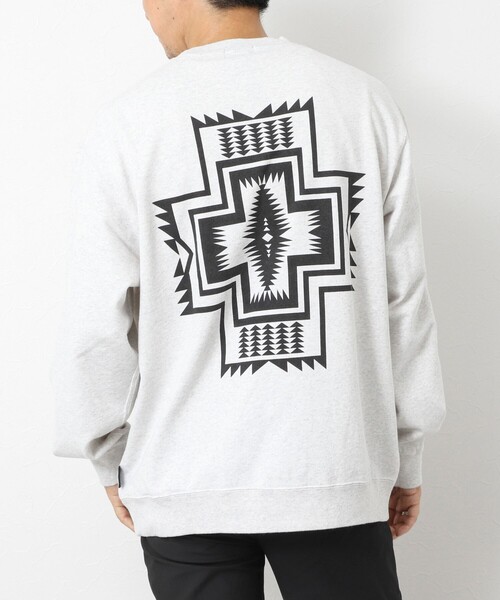PENDLETON（ペンドルトン）の「【PENDLETON/ペンドルトン】Back Print Sweat 25AW（スウェット・メンズ・ホワイト/アイボリー/チャコールグレー・M/L）」の4枚目の写真