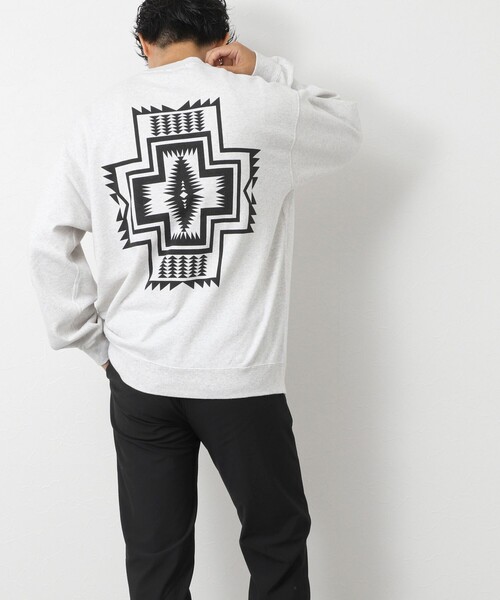 PENDLETON（ペンドルトン）の「【PENDLETON/ペンドルトン】Back Print Sweat 25AW（スウェット・メンズ・ホワイト/アイボリー/チャコールグレー・M/L）」の6枚目の写真
