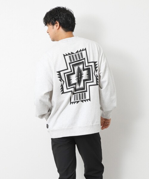 PENDLETON（ペンドルトン）の「【PENDLETON/ペンドルトン】Back Print Sweat 25AW（スウェット・メンズ・ホワイト/アイボリー/チャコールグレー・M/L）」の7枚目の写真