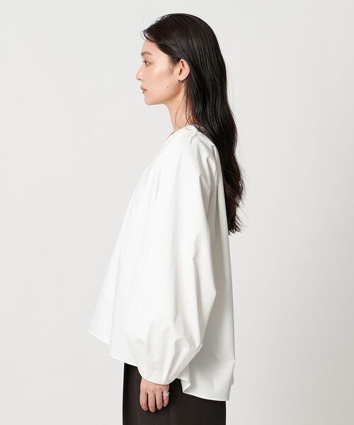 MARW UNITED ARROWS＞タック Vネック ブラウス（シャツ/ブラウス