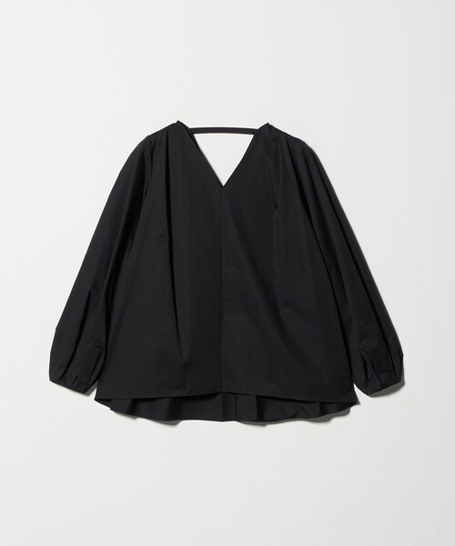 新品未使用タグ付き　UNITED ARROWS 2WAY ブラウス　ブラック MARW UNITED ARROWS＞タック Vネック ブラウス（シャツ/ブラウス