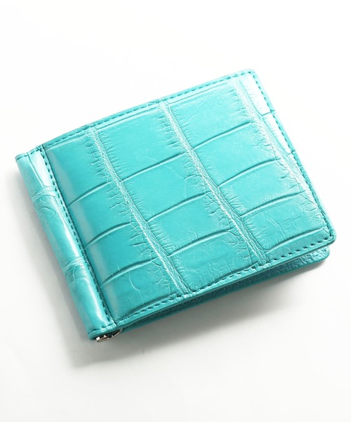 クロコダイルレザー マネークリップ