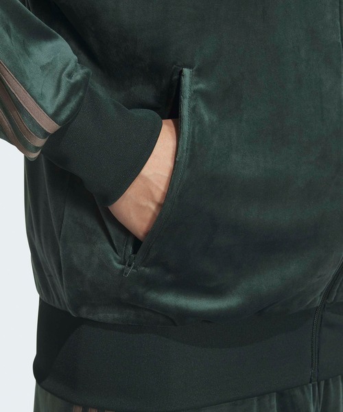 adidas(アディダス)の「adidas/アディダス FB TT VELOUR トラックジャケット(ジャージ・メンズ・ダークブラウン/ダークグレー/ダークグリーン・S/M/XL/L)」の20枚目の写真