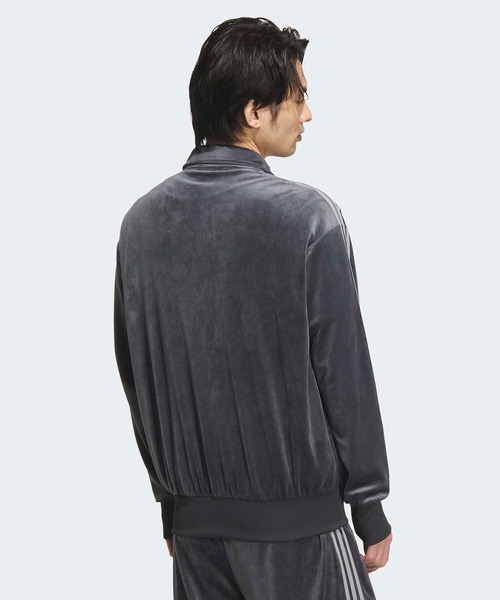 adidas(アディダス)の「adidas/アディダス FB TT VELOUR トラックジャケット(ジャージ・メンズ・ダークブラウン/ダークグレー/ダークグリーン・S/M/XL/L)」の7枚目の写真