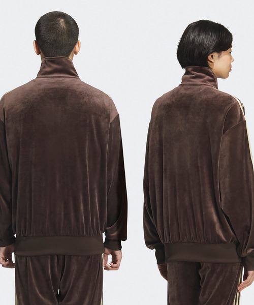 adidas(アディダス)の「adidas/アディダス FB TT VELOUR トラックジャケット(ジャージ・メンズ・ダークブラウン/ダークグレー/ダークグリーン・S/M/XL/L)」の17枚目の写真