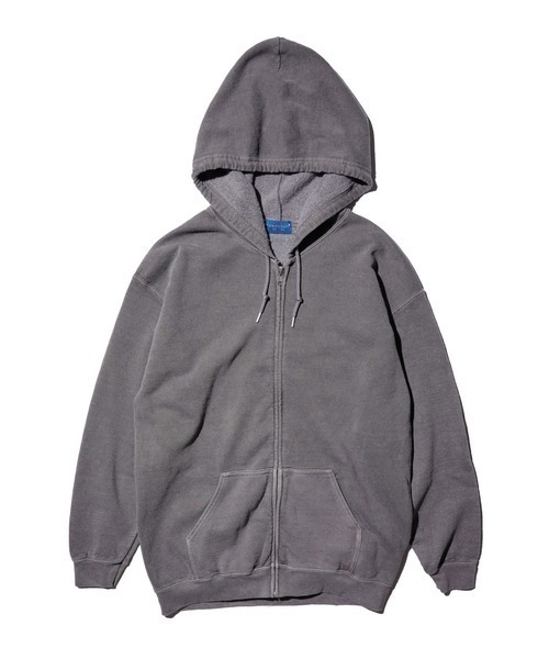 TOWNCRAFT（タウンクラフト）の「TOWN CRAFT タウンクラフト / PIGMENT FULL ZIP HOODIE（パーカー・メンズ・ターコイズブルー/グレー/ブルーグレー/エメラルド/オリーブ/ライトブルー/ブラック/ピンク/パープル/ネイビー・LARGE/X-LARGE/MEDIUM/XX-LARGE）」の19枚目の写真