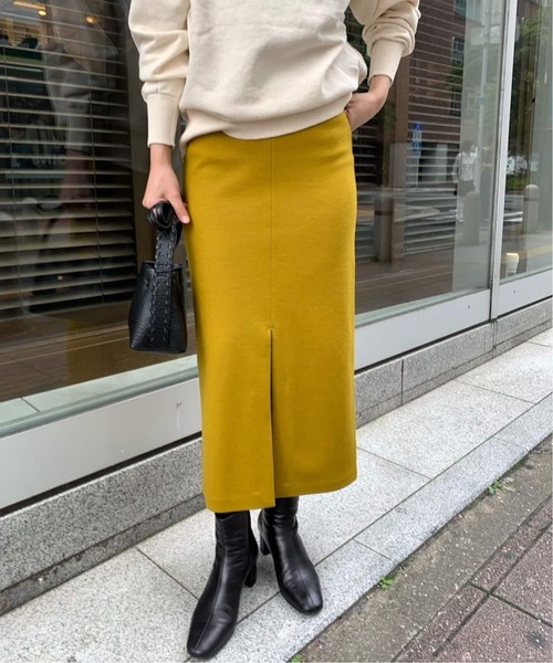 journal standard L'essage（ジャーナルスタンダードレサージュ）の「《追加》LUMINARY ウールスカート（スカート・レディース・ブラック/レッド/キャメル/イエロー・36/38）」の2枚目の写真