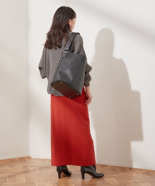 journal standard L'essage（ジャーナルスタンダードレサージュ）の「《追加》LUMINARY ウールスカート（スカート・レディース・ブラック/レッド/キャメル/イエロー・36/38）」の5枚目の写真