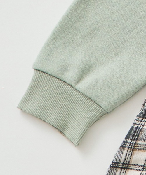 ever closet（エバークローゼット）の「【ぬくふわ】サイドリボンがかわいい裏シャギーワンピース（ワンピース・キッズ・ミント/アイボリー/チャコール/ベージュ系その他5/ピンク系その他4・130cm/120cm/110cm/100cm/140cm/150cm/90cm）」の14枚目の写真