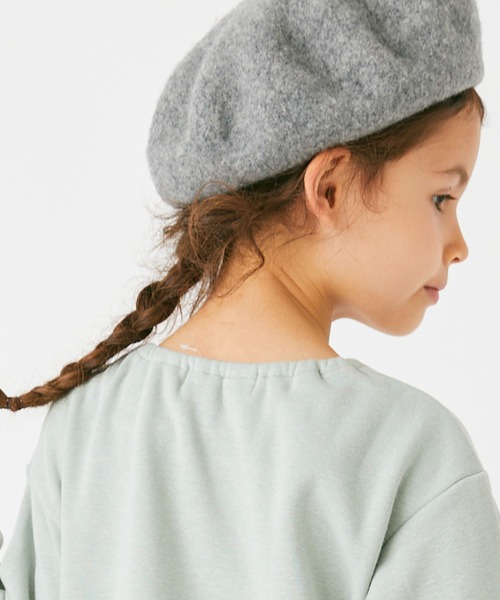 ever closet（エバークローゼット）の「【ぬくふわ】サイドリボンがかわいい裏シャギーワンピース（ワンピース・キッズ・ミント/アイボリー/チャコール/ベージュ系その他5/ピンク系その他4・130cm/120cm/110cm/100cm/140cm/150cm/90cm）」の22枚目の写真