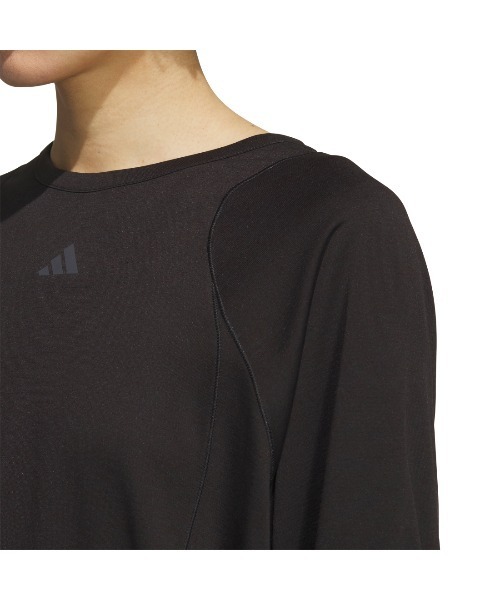 adidas(アディダス)の「アディダス adidas ラックスフロー ルーズフィット 長袖Tシャツ(Tシャツ/カットソー・レディース・ライラック/ブラック・S/XL/L/M)」の9枚目の写真