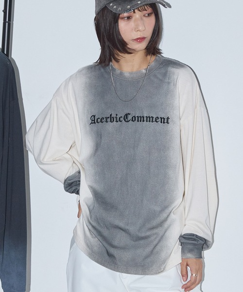 Anchor Smith(アンカー スミス)の「スプレー加工レタリング刺繍クルーネックロンT(Tシャツ/カットソー・レディース・オフホワイト/ブラック/ブラウン・M/L)」の16枚目の写真