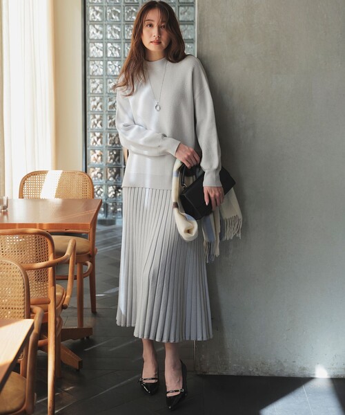 セール】CICA加工 ニット フレア スカート（スカート）｜ANY SIS