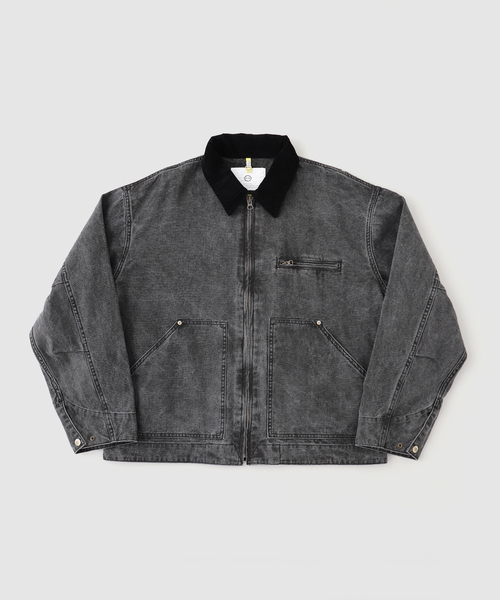 B.C STOCK（ベーセーストック）の「【PLANET OF EARTH】ピグメント加工 ダックショートブルゾン（ブルゾン・メンズ・ブラック/ベージュ/レッド・LARGE/MEDIUM）」の10枚目の写真