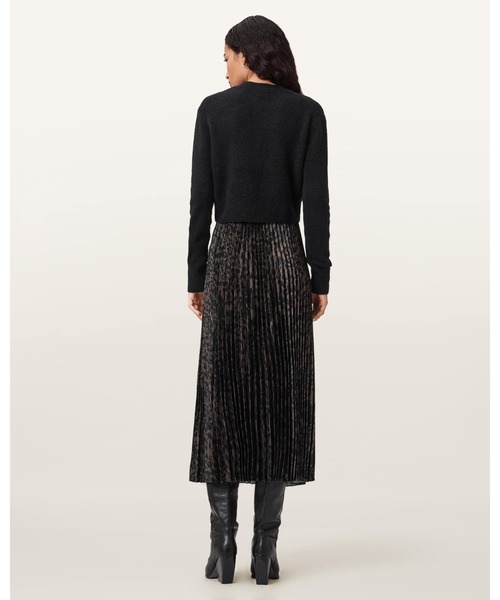 ALLSAINTS（オールセインツ）の「EVIA 2-IN-1 DRESS | EVIA 2-IN-1 ドレス・ワンピース（ワンピース・レディース・ブラック系その他・XS/S/M/L）」の7枚目の写真