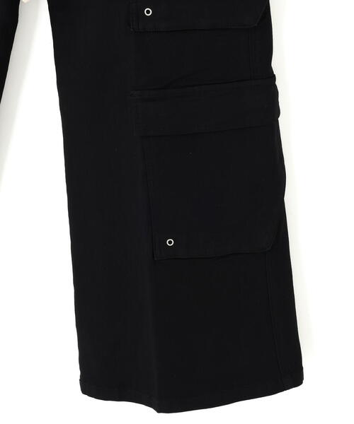DANKE SCHON(ダンケシェーン)の「DankeSchon/ダンケシェーン/TCBLACK FLARE CARGOPANTS(カーゴパンツ・レディース・ブラック・L/M/S/XL)」の7枚目の写真
