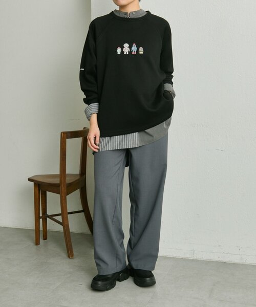 sampo×earコラボ スペーストイスウェット 手洗い可》sampo×earコラボ スペーストイスウェット（Tシャツ