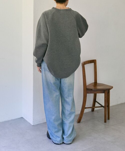 ear PAPILLONNER（イアパピヨネ）の「《手洗い可》sampo×earコラボ スペーストイスウェット（Tシャツ/カットソー・レディース・ブラック/グレー・FREE）」の19枚目の写真