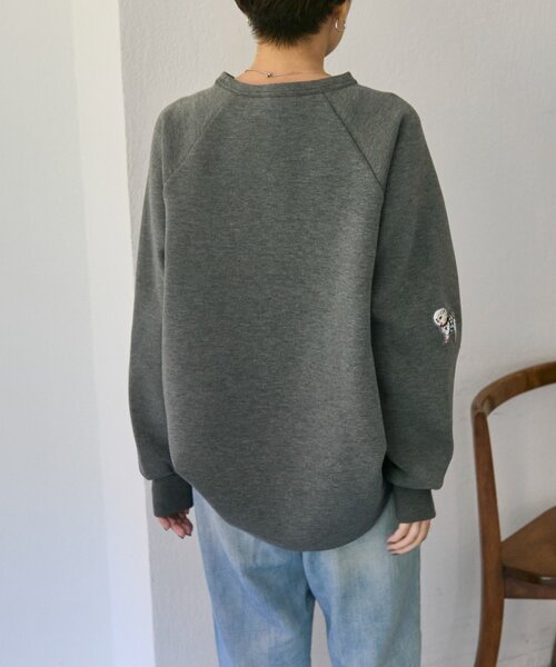 ear PAPILLONNER（イアパピヨネ）の「《手洗い可》sampo×earコラボ スペーストイスウェット（Tシャツ/カットソー・レディース・ブラック/グレー・FREE）」の22枚目の写真