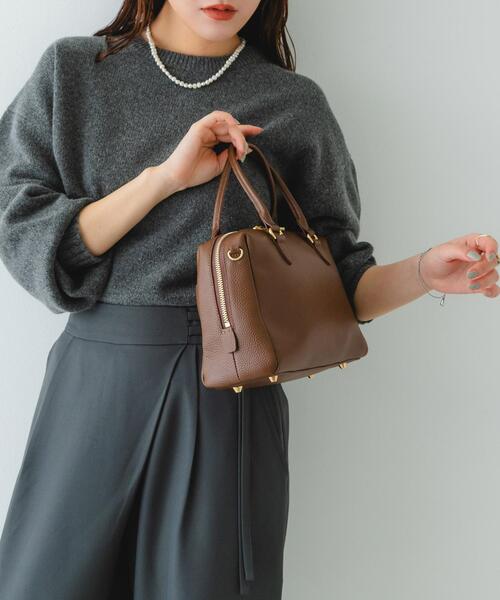 RODE SKO（ロデスコ）の「レザーボストンバッグ（ボストンバッグ・レディース・ブラウン/ブラウン系その他/ブラック・ONE）」の10枚目の写真