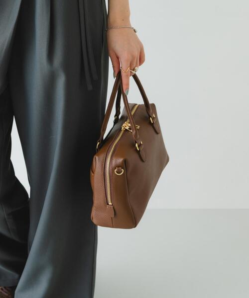 RODE SKO（ロデスコ）の「レザーボストンバッグ（ボストンバッグ・レディース・ブラウン/ブラウン系その他/ブラック・ONE）」の14枚目の写真