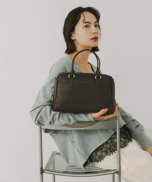 RODE SKO（ロデスコ）の「レザーボストンバッグ（ボストンバッグ・レディース・ブラウン/ブラウン系その他/ブラック/オフホワイト/ブルー系その他・ONE）」の4枚目の写真
