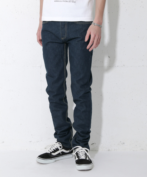 UR SELECT（ユーアールセレクト）の「UR SELECT Solid Denim Pants（デニムパンツ・メンズ・ブラック/インディゴブルー・30/29/28）」の2枚目の写真