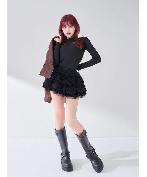 Darich ロゴベーシックリブトップス ロゴベーシックリブトップス – Darich