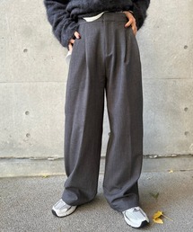 double tuck wide pants /ダブルタックワイドパンツ
