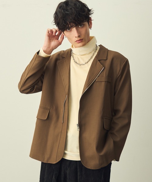 sheller テーラードジャケット Sheller ダブルブレストテーラードジャケット UNTITLED