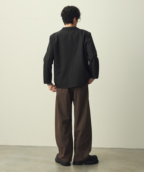 Shoowtime（ショウタイム）の「Zip-Up Tailored Jacket / ジップアップテーラードジャケット（テーラードジャケット・メンズ・ブラック/ベージュ・LARGE/MEDIUM/X-LARGE）」の22枚目の写真