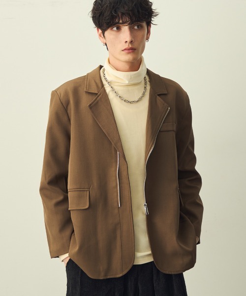 【新品タグ付き】BEARDSTORM ベージュ テーラードジャケット FRAMeWORK ジャケット テーラードジャケット 「追加」TWRカルゼDB