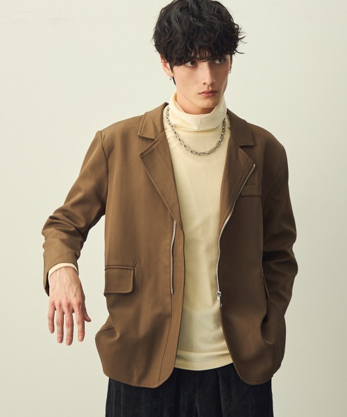 セール】Zip-Up Tailored Jacket / ジップアップテーラードジャケット